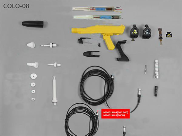 Порядок правильного подключение пистолета порошковой покраски Colo-select Powder Gun Parts Powder Paint Spray Gun COLO